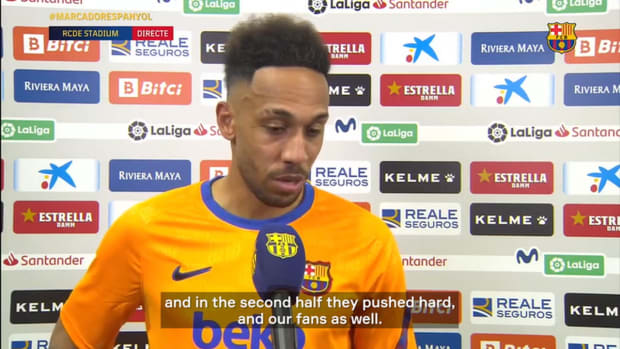 Aubameyang on draw vs Espanyol and his adaptation process at FC Barcelona
